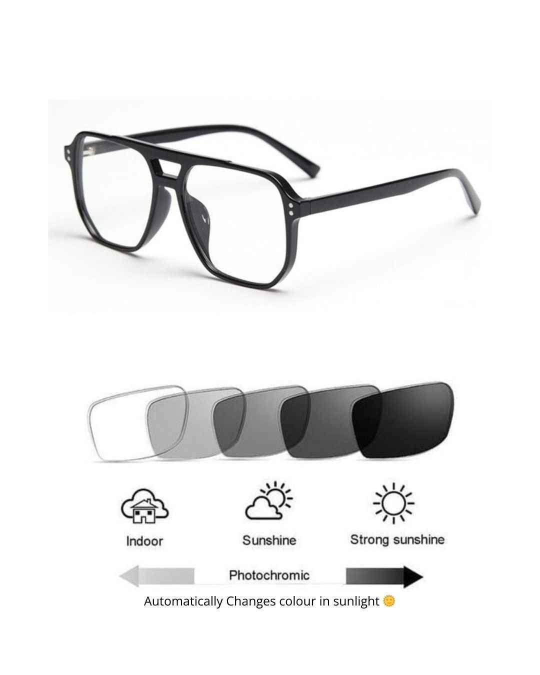TOM KHAROOS - Screen protection glasses/transition glasses/4 in 1 smart glasses - Aura Shades