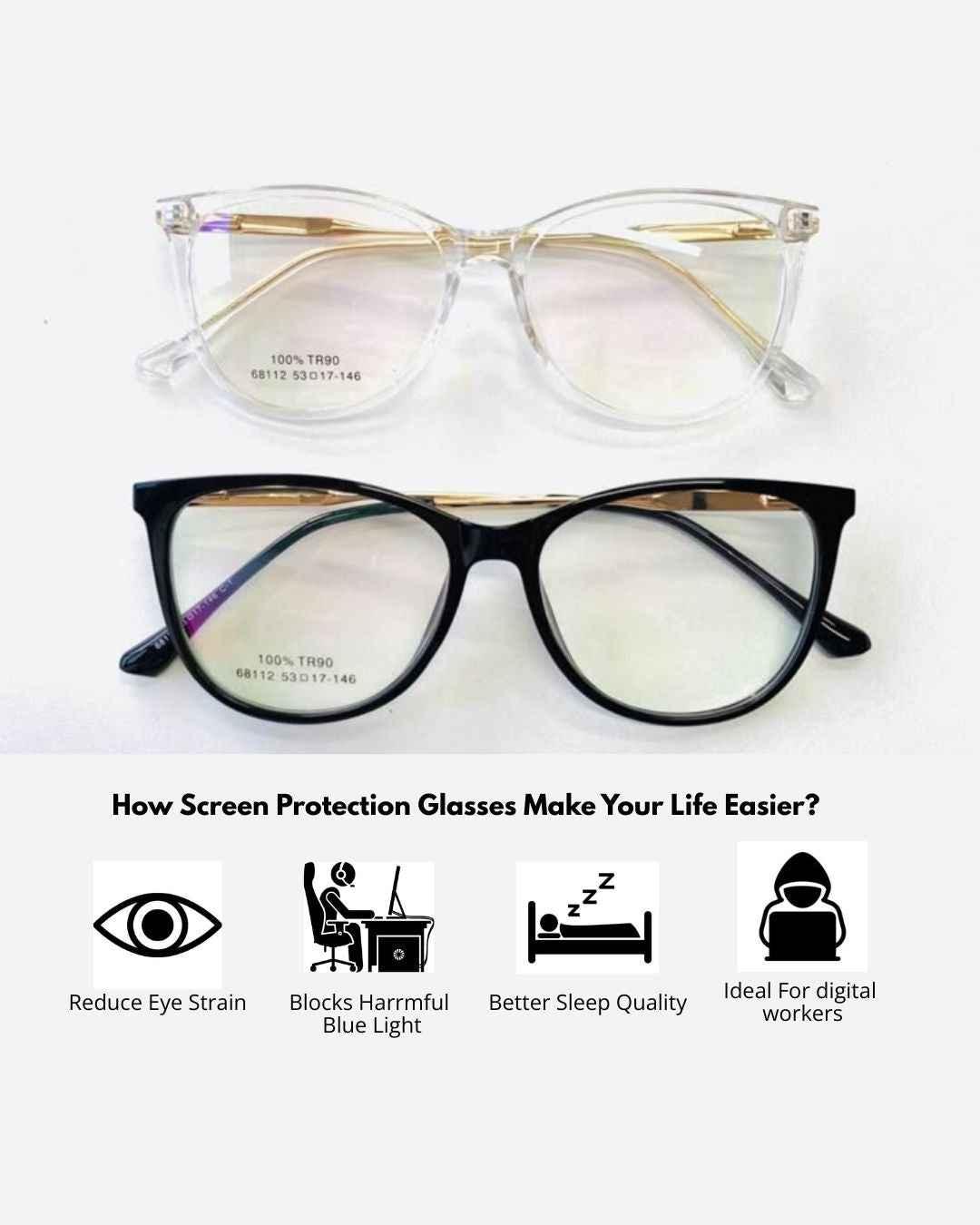 BOSS LADY - Screen Protection/transition/4 in 1 smart glasses - Aura Shades